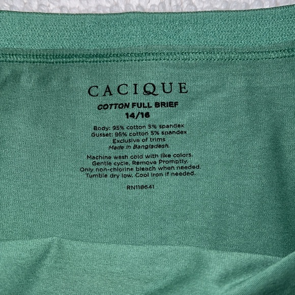 NIP Cacique Full Brief The Cotton Collection s14/16
1 Green & 1 Navy - Picture 11 of 14